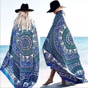 Boho Beach Wrap, Dress or Skirt. Make a cute table cloth also